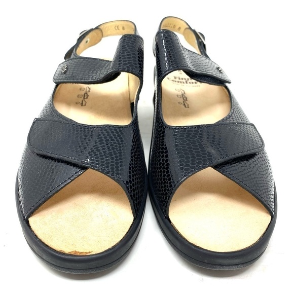 FinnComfort Womens Djerba 3703 Black Kenia Sandals - Picture 3 of 9